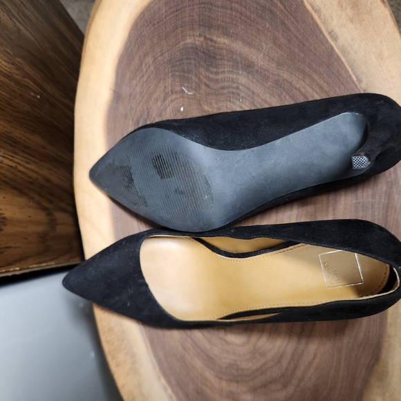 14th & Union Elegant Black Suede High Heels - Size 6 - Picture 6 of 8